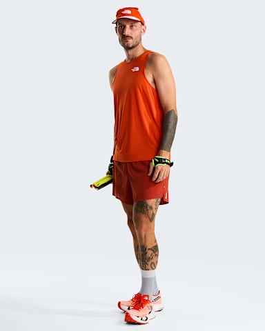 Summit Hightrailrunningtanktop voor heren TNF Lava Red ALT1