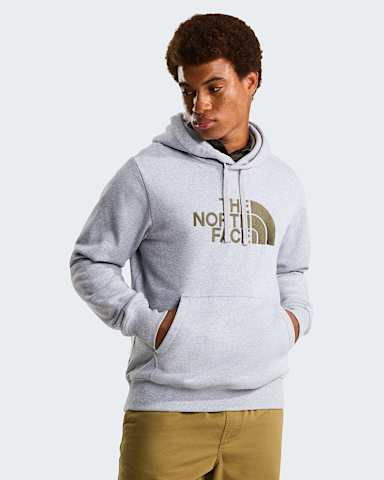 Mens Drew Peak Hoodie TNF TNF Light Grey HeatherNew Taupe Green HERO