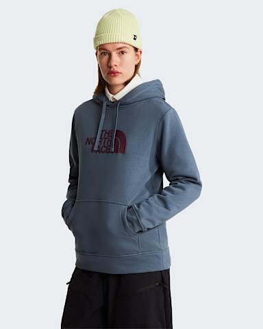 Womens Drew Peak Hoodie TNF Granite GreyChroma Purple HERO