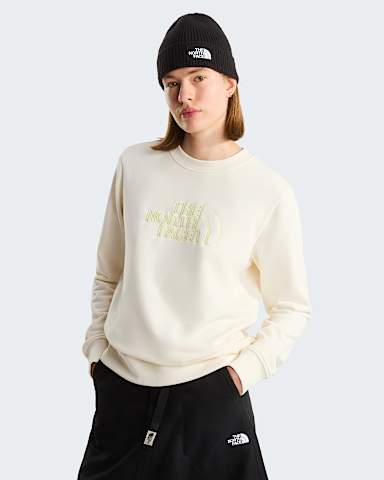 Drew Peak Light Sweatshirt fr Damen TNF White DuneLemon Mist HERO