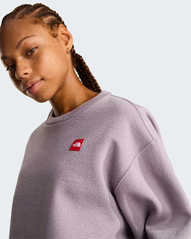 Womens Red Box Sweatshirt TNF Transcendent Grey alt4