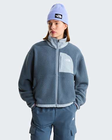 Womens Yumiori OffPeak FullZip Fleece Jacket TNF Granite GreyFrost Grey HERO