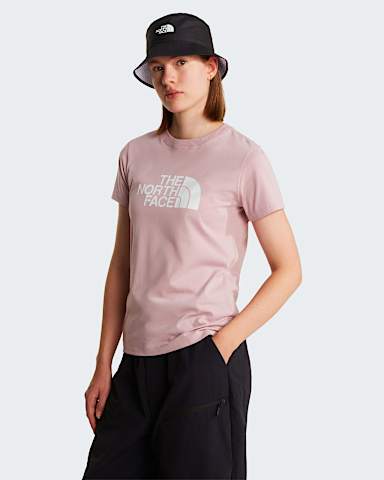 Womens Evolution Half Dome Slim TShirt TNF Metal Pink HERO