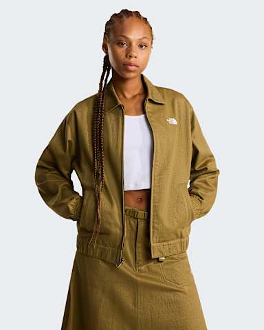 TwillJacke mit Kragen fr Damen TNF Cedar alt4