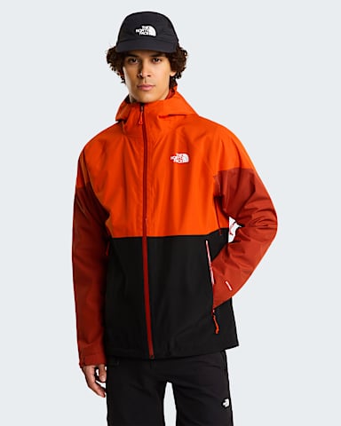 Mens Lightning ZipIn Jacket TNF TNF BlackIron ClayLava Red HERO