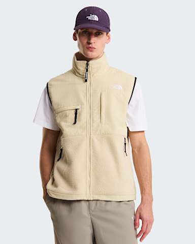 Mens Retro Denali Gilet TNF Desert Stone HERO
