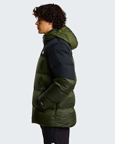 Mens Diablo Down 20 Hooded Jacket TNF Woodland Green Black HeatherTNF Black ALT2