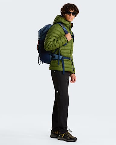 Classic Daunenjacke mit Kapuze fr Herren TNF Woodland Green ALT1