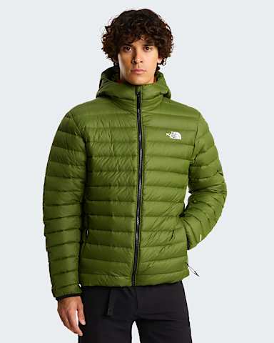 Classic Daunenjacke mit Kapuze fr Herren TNF Woodland Green HERO