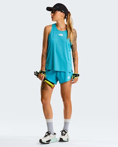 Womens Lightbright Graphic Tank Top TNF River Ice ALT1