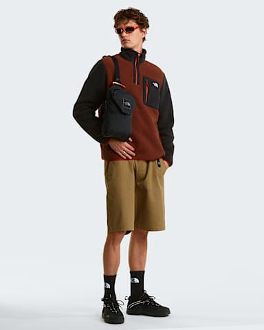 Yumiori Fleecejacke mit 14langem RV fr Herren TNF Ember SoilTNF BlackIron Clay ALT1