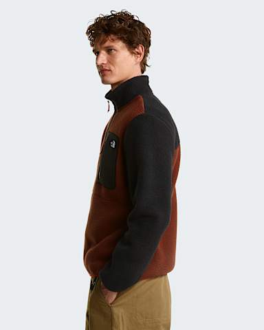 Yumiori Fleecejacke mit 14langem RV fr Herren TNF Ember SoilTNF BlackIron Clay ALT2