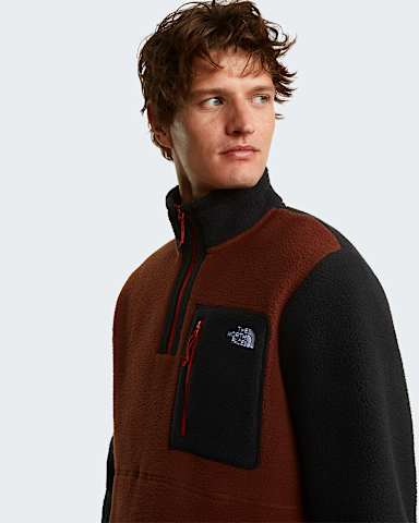Mska kurtka polarowa z zamkiem o dugoci 14 Yumiori TNF Ember SoilTNF BlackIron Clay alt4