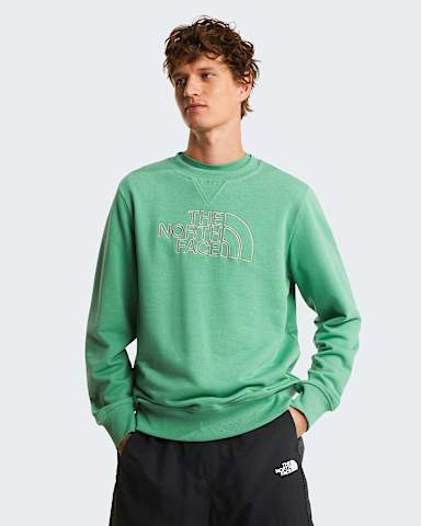 Mens Drew Peak Light Sweatshirt TNF Dimmed AlgaeStone Slab HERO