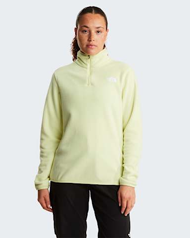 Polaire col zipp Glacier pour femme TNF Lemon Mist HERO