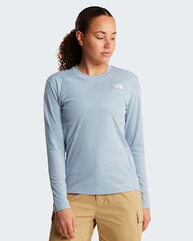 Womens Shadow LongSleeve TShirt TNF Frost Grey HERO
