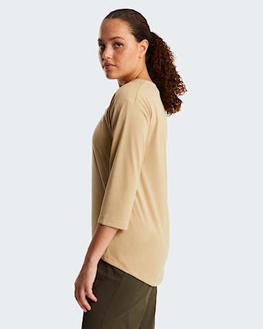 Tshirt manches 34 Tanken pour femme TNF Khaki Stone ALT2