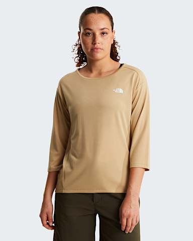 Tshirt manches 34 Tanken pour femme TNF Khaki Stone HERO