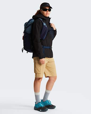 Womens Exploration Cargo Shorts TNF Khaki Stone ALT1