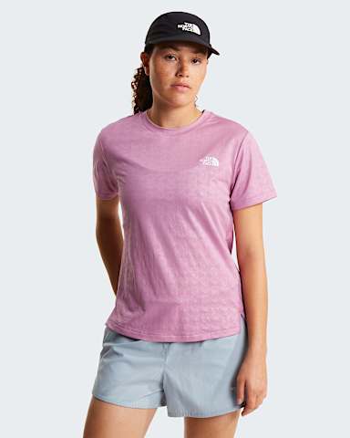 Womens Flex Geo Embossed Regular TShirt TNF Hushed Lavender HERO