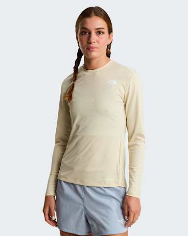 Womens Shadow LongSleeve TShirt TNF Desert Stone HERO