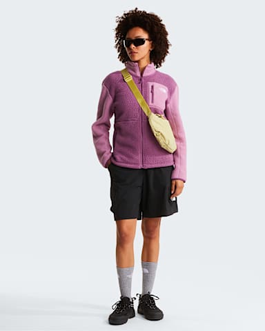 Womens Yumiori FullZip Fleece Jacket TNF Chroma PurpleHushed LavenderChroma Purple ALT1
