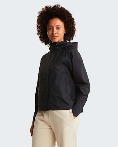 Womens Voyage Rain 3L Hooded Jacket TNF TNF Black HERO