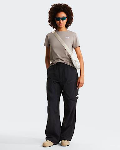 Evolution Simple Dome schmal geschnittenes TShirt fr Damen TNF Stone Slab ALT1
