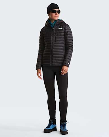 Womens Bettaforca Lightweight Down Hooded Jacket TNF TNF Black ALT1