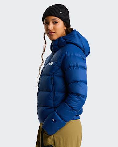 Womens Hyalite Down Hooded Jacket TNF Estate Blue ALT2
