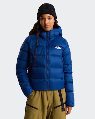 Womens Hyalite Down Hooded Jacket TNF Estate Blue HERO