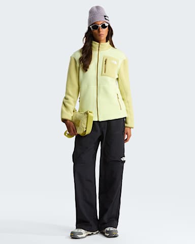 Yumiori Fleecejacke mit durchgehendem RV fr Damen TNF Lemon MistPearCedar ALT1