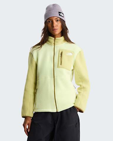 Yumiori Fleecejacke mit durchgehendem RV fr Damen TNF Lemon MistPearCedar HERO