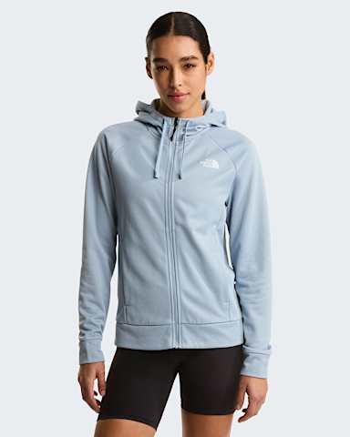 Sweat capuche zipp Reaxion 20 pour femme TNF Frost Grey Dark Heather HERO