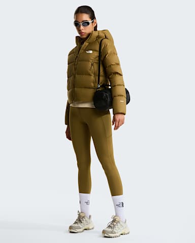 Hyalitedonsjas met capuchon voor dames TNF Cedar ALT1