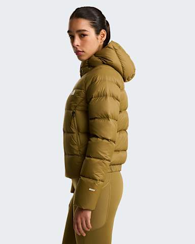 Hyalitedonsjas met capuchon voor dames TNF Cedar ALT2