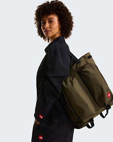 Red Box Tote Bag TNF New Taupe Green ALT1
