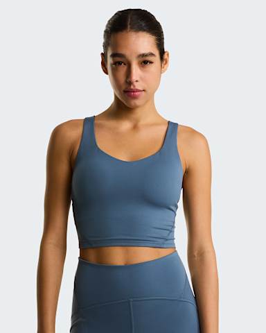 Womens Jaida Longline Bra TNF Granite Grey ALT1