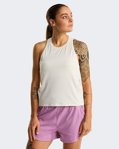Womens Jaida Tank Top TNF White Dune Light Heather HERO