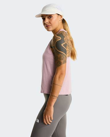 Womens Jaida Tank Top TNF Metal Pink Light Heather ALT2