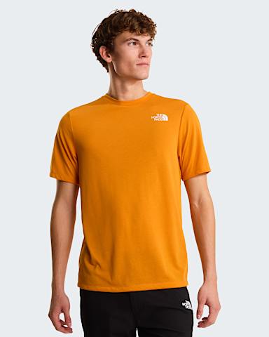 Mens Bitmap Logo Graphic TShirt TNF Dust Orange ALT1