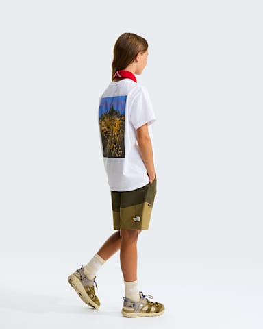 Girls Flora Relaxed TShirt TNF TNF White ALT2