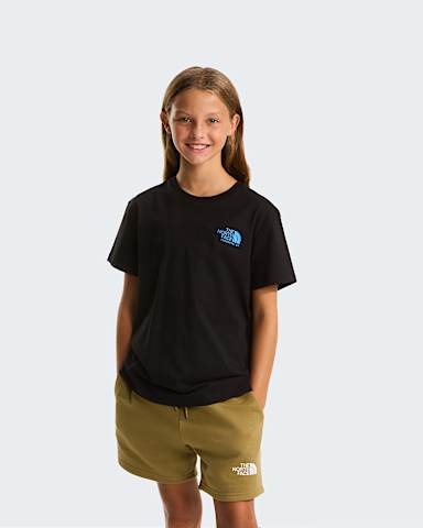 Girls Flora Relaxed TShirt TNF TNF Black ALT1