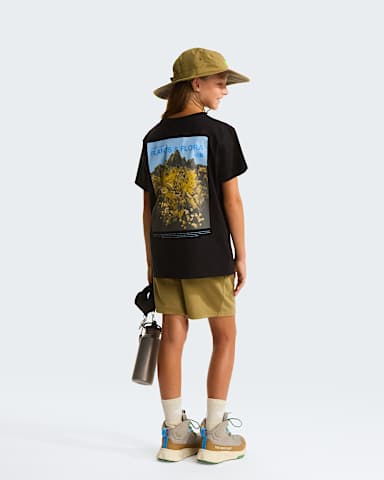 Girls Flora Relaxed TShirt TNF TNF Black ALT2