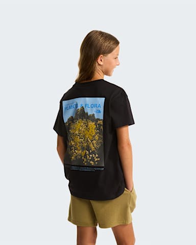 Girls Flora Relaxed TShirt TNF TNF Black HERO