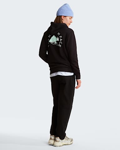 Monte normal geschnittener Kapuzenpulli mit Grafik fr Damen TNF TNF Black ALT2