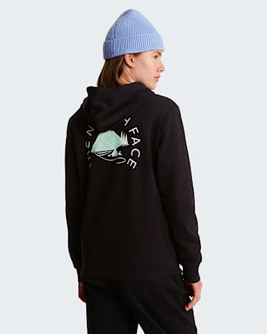 Monte normal geschnittener Kapuzenpulli mit Grafik fr Damen TNF TNF Black HERO