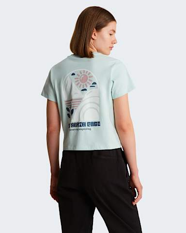 Sun normal geschnittenes TShirt mit Grafik fr Damen TNF Opal Frost HERO