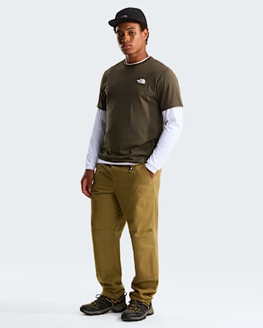 Mens North Faces Regular Graphic TShirt TNF New Taupe Green ALT2