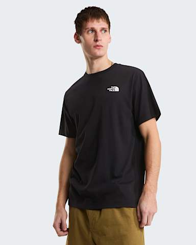 Mens Vertical Regular Graphic TShirt TNF TNF Black ALT1